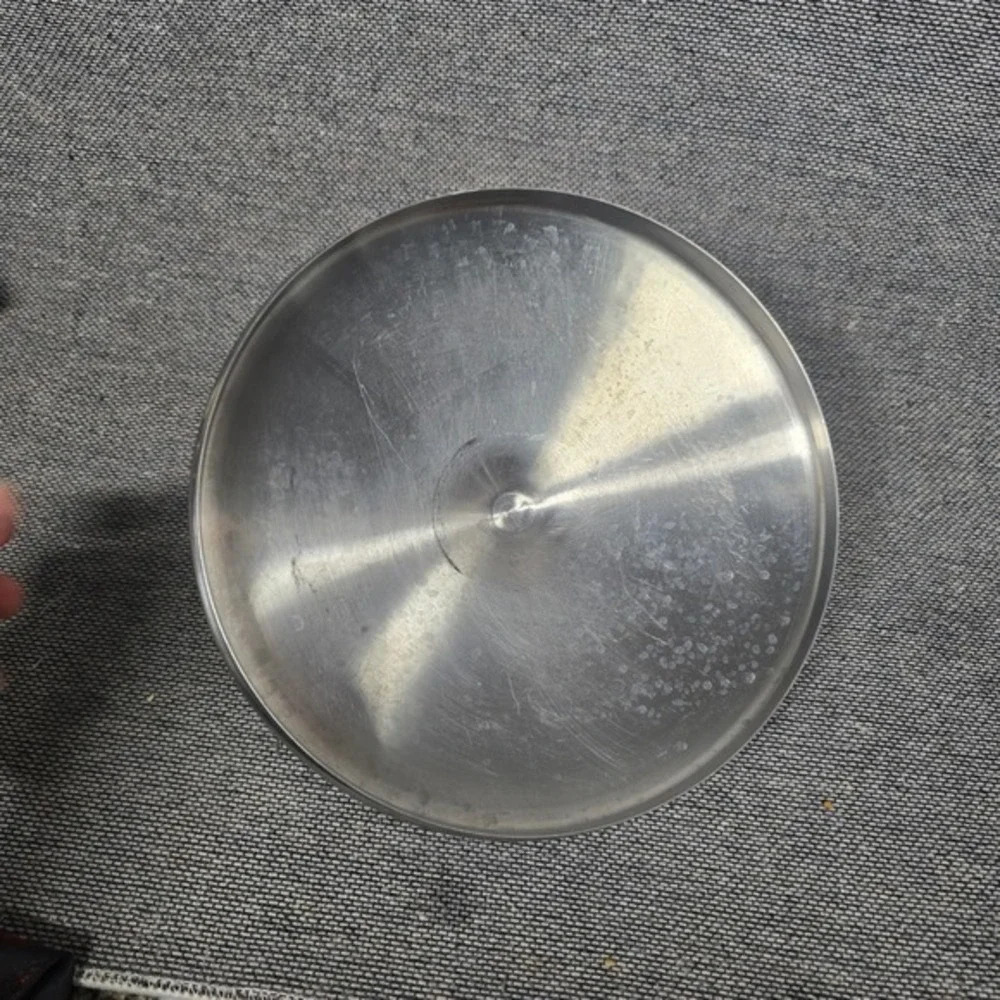 Stainless Steel Pot Pan Replacement Lid 10‎ Inch Diameter Domed with Black Knob